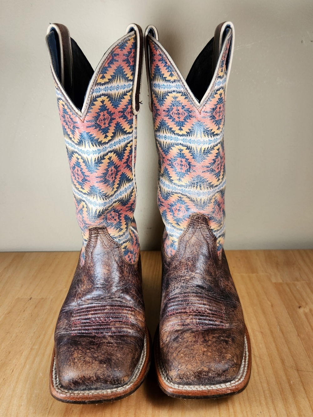 ARIAT PENDLETON Circuit Savanna Cowboy Boot 6.5 B Western Aztec Leather Shoe - Picture 3 of 12